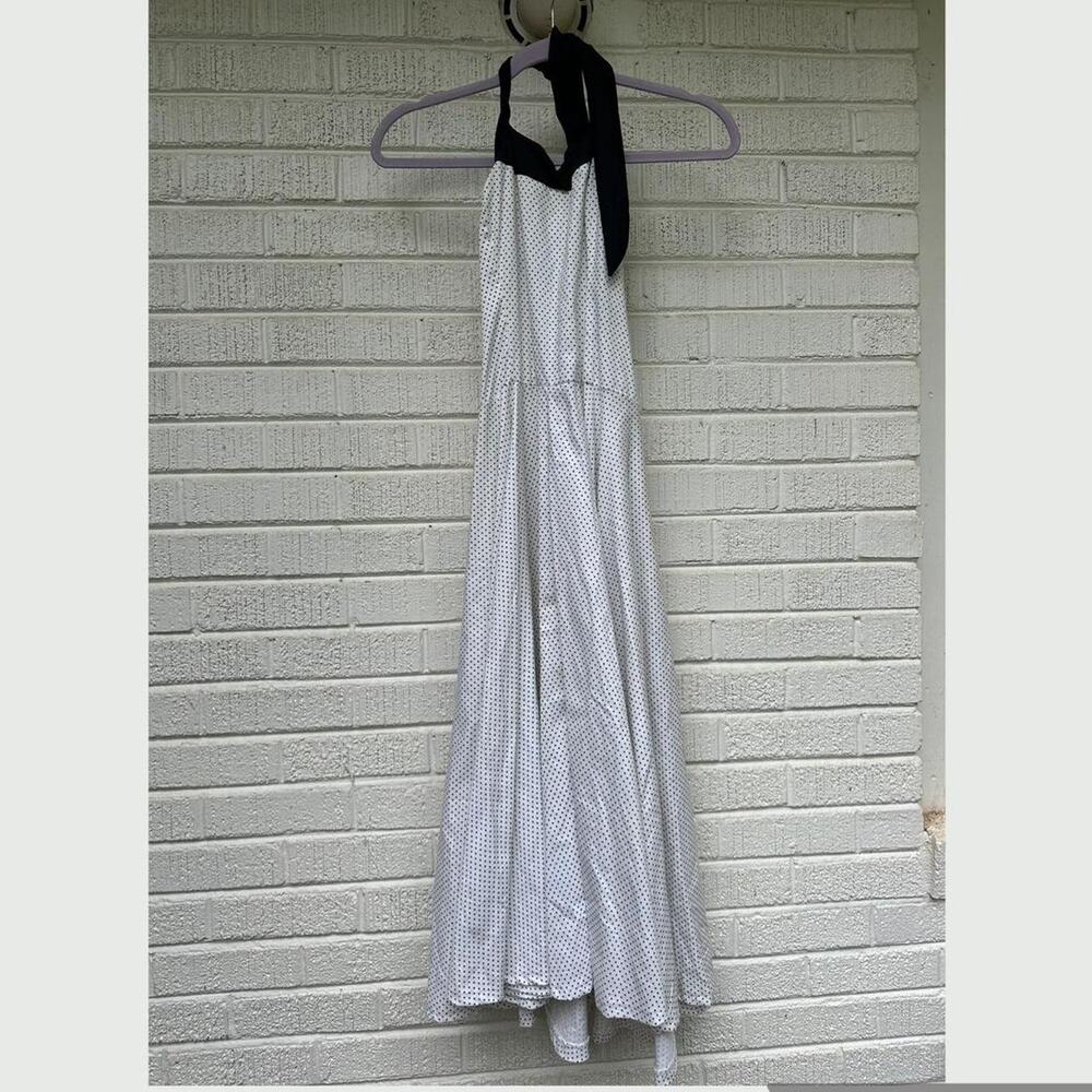 Handmade Retro Polka Dot Halter Swing Dress